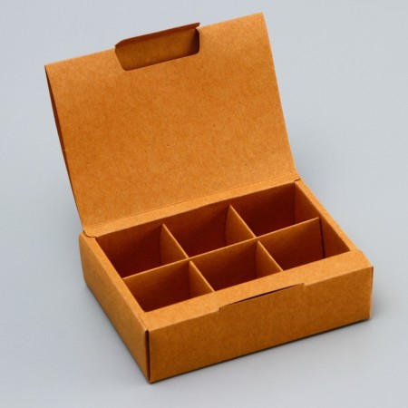 Box for 6 sweets, 13.7 x 9.85 x 3.85 cm. Confectionery packaging-2