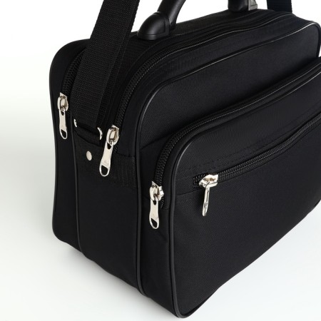 Male bag, rise, black color-3