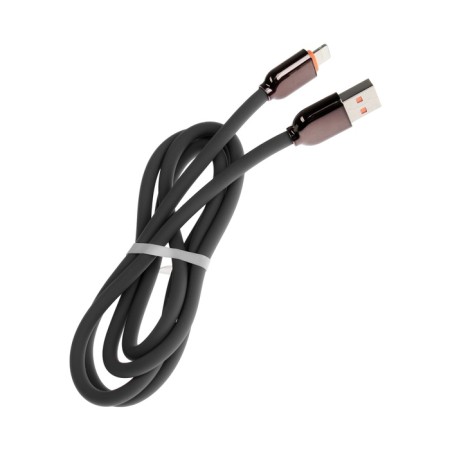 Lightning cable - USB, 6 A, PVC braid, 1 meter, gray-2