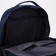 Youth backpack from textiles, mounting for a suitcase, blue color