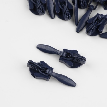 Automatic castle for a secret lightning, No. 3, 10 pcs, the color of the dark blue