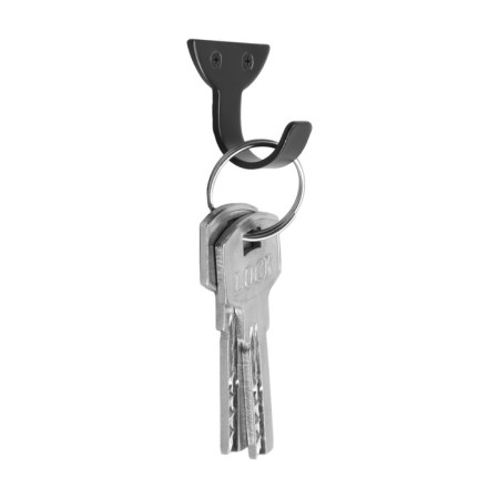 Hook furniture tundra TKO002, one -rod, black, 20 pcs-1