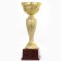 Cup 120V, award figure, gold, plastic stand, 33.2 × 11.8 × 10.5 cm.