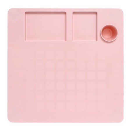 Children's table with a cup holder, pink color-5