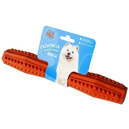 Toy "Swey stick with spikes" Zononic, 28 cm, plastric, orange