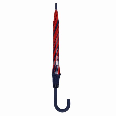 Umbrella - semiautomatic “stripes” cane, 8 knitting needles, r = 54 cm, blue/red color-8
