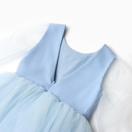 Dressing Children's Dress Minaku: Partydress, Blue Color, Height 104 cm-8