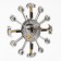 Watch Wall Interior Large "Tools", silent, D-16 cm, 37 x 37 cm