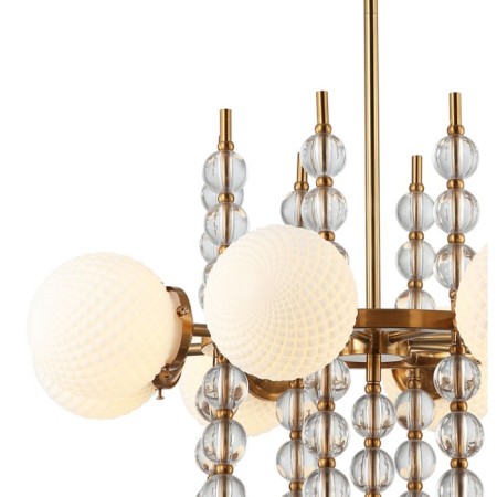 Cel and Queenly 8xe27 40W, size 78x78x75.5-109.5 cm, bronze color-2