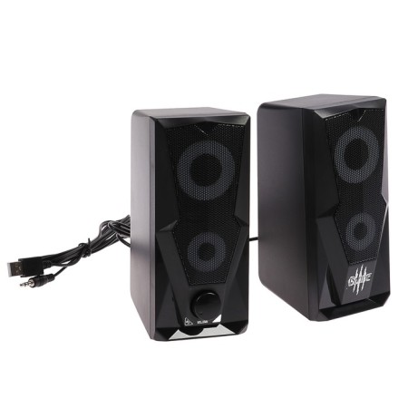 Computer speakers 2.0 Qumo Blade AS001, 15 W, backlight, black