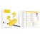 Hoco Ew39, TWS headphones, wireless, vacuum, noise -capture, BT 5.3, 30/300 mAh, yellow