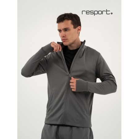 Long -line male Resport, on a zipper, p. 52, the color is gray, basic, with a long sleeve