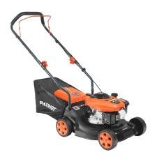 Benz lawn mower. Patriot PT40, 4T, 3.5 hp, 2800 rpm, bead 400x30-65 cm, tank 40 l