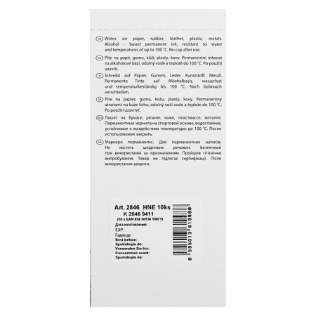 Permanent marker 2.0 mm centropen 2846, line 1 mm, brown color-2