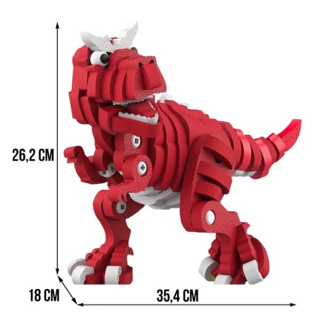 Designer "Tyranosavr", soft, EVA material, 118 details-1