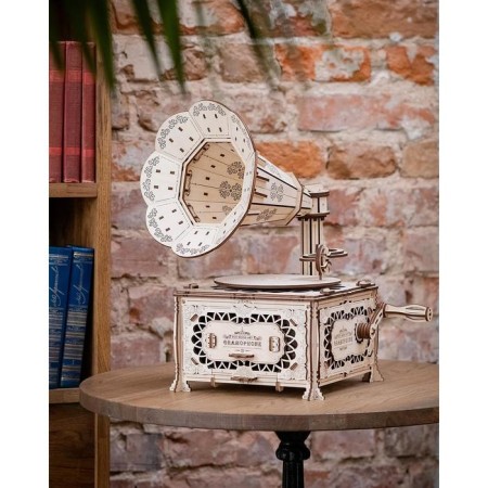 Wooden designer 3D "Gramophone"-27
