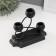 Summary Metal for 3 candles "Mollekules and ovals" black d = 2.5 cm 8x16x14 cm