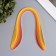 Strips for quilling 100 strips density 120 grams "yellow orange" width 0.5 cm length 39 cm 517733