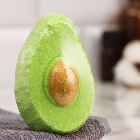 Avocado bathtub bomb, Vanil, 90 grams "Dobroparov"-1