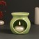 Aroma lamp ceramics "Rejoice yourself" light green 7.2x7.2x7.8 cm