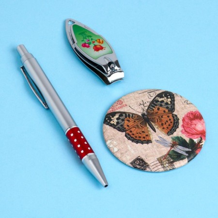 Gift set 3v1 (pen, mirror, nippers)-3