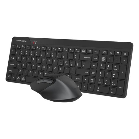 Keyboard + Mouse A4Tech FSTYLER FG2400 Air Claw: Black Mouse: Black USB Wireless Slim (106853-3