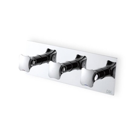 Bath mixer D&K Hessen Grimm DA1384801, three -wound, built -in, chrome