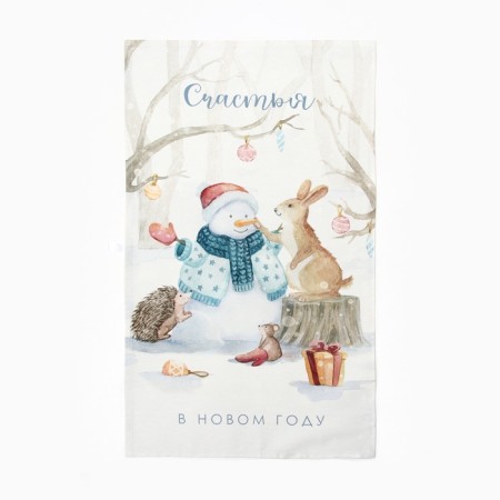 New Year. Ethel Happiness towel 40x73 cm, 100% cotton, sarzha 190 g/m2-6