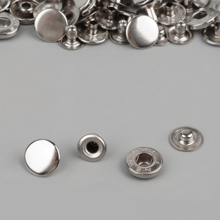 Installation button, alpha (S-shaped), d = 15 mm, nickel color-1