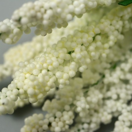 Decor for creativity "Ivan Tea" 1 bouquet = 10 cream flowers 1.5x14 cm-3