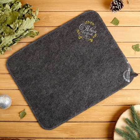 Gift set of "Rich New Year!": A hat, rug, 2 oils, soap-3