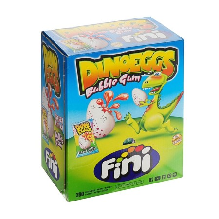 Chewing gum Dino Eggs with strawberry filling, 5.5 g