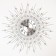 Wall clock, series: openwork, "Rudna", smooth move, D-69 cm, dial 22 cm