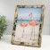 Photo frame plastic 15x20 cm "mother of pearl with a gold frame" 17x22 cm