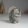 Polystone souvenir "Hedgehog with a silver Christmas tree in a long cap" 7x5x8 cm