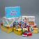 A set of boxes 10 in 1, gift packaging, “Happy Birthday”, 12 x 7 x 4 - 32.5 x 20 x 12.5 cm