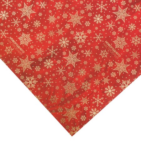 Glossy packaging paper "New Year's mood", 50 x 70 cm, New Year-4