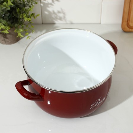 Poster "Bordeaux", 4 l, glass cover, induction, burgundy color-4