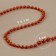Beads on threads are round 4mm*10 ± 1 -yard red plastic au au