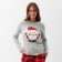 Pajama New Year's Women's KAFTAN "Santa", red/gray color, size 40-42