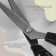 Scissors "Wave", 9 ", 23 cm, step - 7 mm, black color