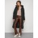 Coat insulated winter female, size 54, dark green color