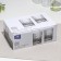 A set of low glasses "Quadro", glass, d = 8.5 cm, h = 9.5 cm, 320 ml, 6 pcs