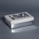 Box for 6 sweets silver glitter, 12 x 8.5 x 4 cm. Confectionery packaging