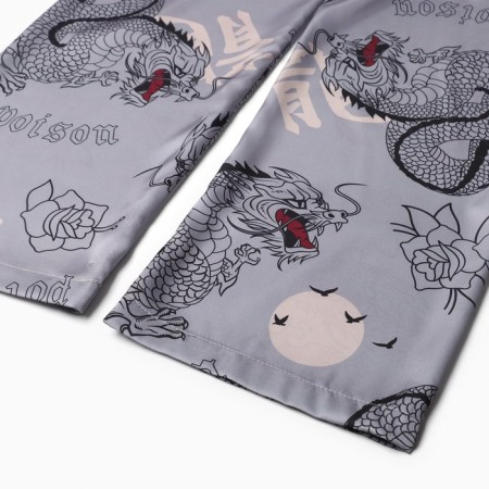 Pajama female (shirt and trousers) KAFTAN "Dragon", size 40-42, gray-10