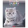 A notebook of 60 sheets in a cage, "everyone loves cats", covering a shared cardboard, an offset block 65g/m2, 5 species, mix