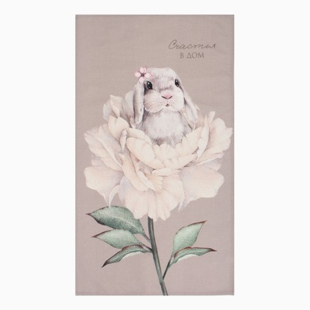 Gift "bunny" towel 40x73cm, 19x19cm sever-1