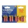 Battery Alkalin Varta Longlife Max Power, AA, LR6-8BL, 1.5V, blister, 8 pcs.