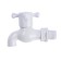 Water cutting tap zein, with a crossbar, pp, with a ball mechanism, white, with a nut