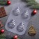 Form for chocolate and sweets Plastic "Mini Santa Claus", cell size 5 × 7 cm, color transparent color